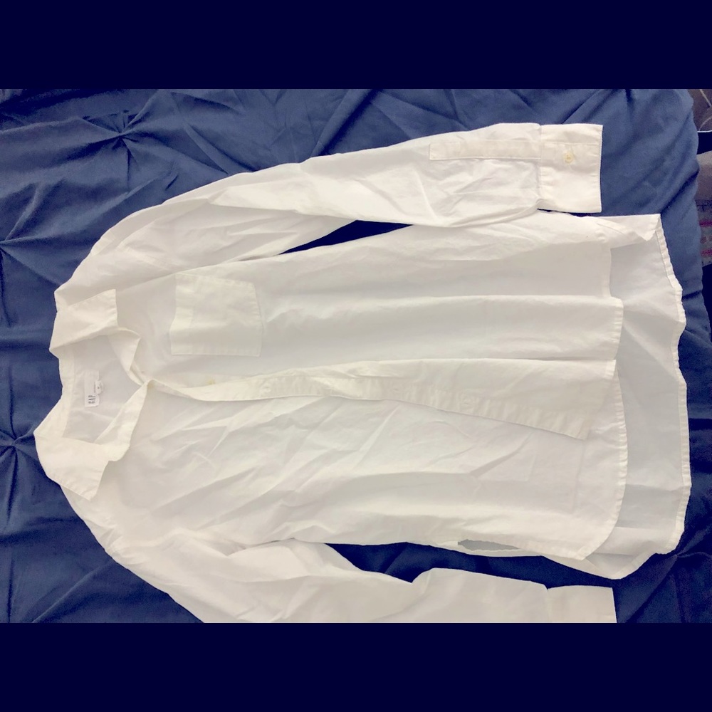 Gap white shirt size medium “the boyfriend cut”
